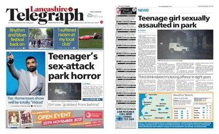 Lancashire Telegraph (Blackburn, Darwen, Hyndburn, Ribble Valley) – November 18, 2021