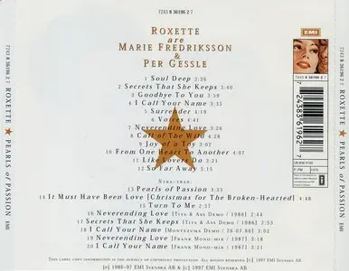 Roxette - Pearls Of Passion (1986) [Reissue 1997]