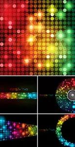 Sparkling Color Backgrounds Vector