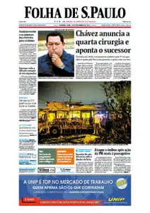 Jornal Folha de São Paulo - 10 de dezembro de 2012 - Segunda