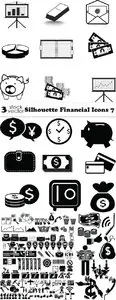 Vectors - Silhouette Financial Icons 7