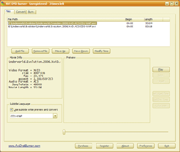 AVI DVD Burner 2007 v2.26