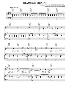 Diamond heart - Lady Gaga (Piano-Vocal-Guitar)