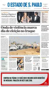 Jornal O Estado de SP em PDF, Segunda, 08 de Março de 2010