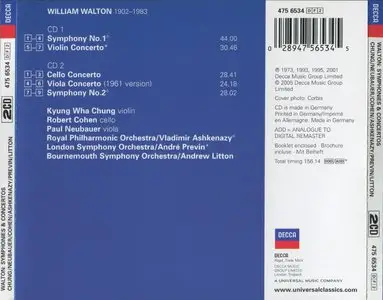 William Walton - Symphonies & Concertos (2005) [2CD] {Decca}