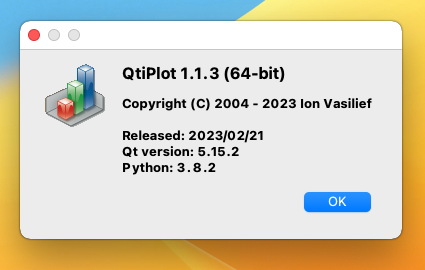 QtiPlot 1.1.3 Multilingual (Win / macOS / Linux)
