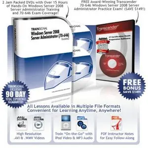 TrainingSignal Windows Server 2008 Server Administrator 70-646Training DVD + Bonus 