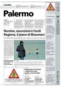 la Repubblica Palermo - 10 Gennaio 2018