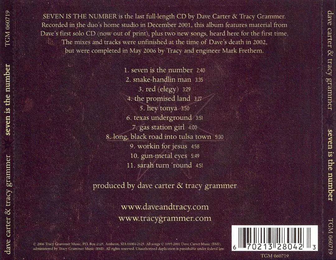 Dave Carter & Tracy Grammer - Seven is the Number (2006)