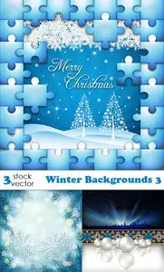 Vectors - Winter Backgrounds 3