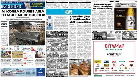 Philippine Daily Inquirer – October 30, 2017