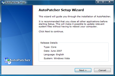 AutoPatcher Vista June 2007 for Windows Vista (32 & 64 bit)