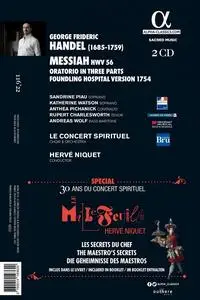 Herve Niquet, Le Concert Spirituel - George Frideric Handel: Messiah 1754 (2017)