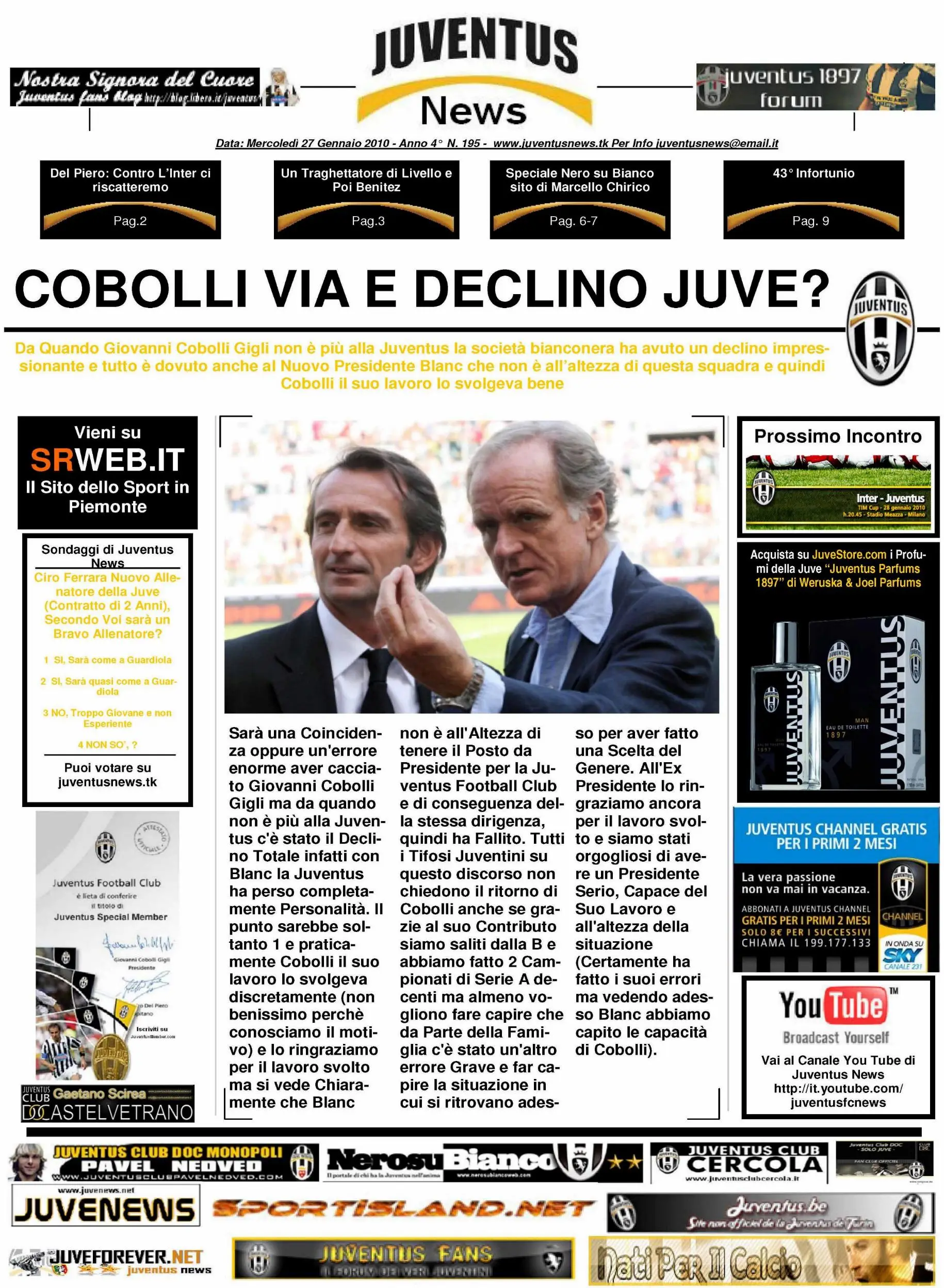 Juventus News 27.01.2010
