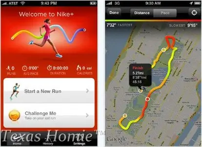 Nike+ GPS v2.1 iPhone-iPodtouch
