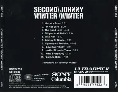 Johnny Winter - Second Winter (1970) [MFSL UDCD 753] Repost