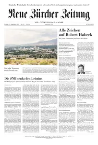 Neue Zurcher Zeitung International  - 27 September 2024