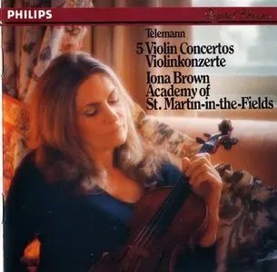 Telemann - 5 Violin Concertos - Academy of St. Martin-in-the-Fields & Iona Brown