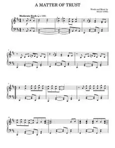 A matter of trust - Billy Joel (Piano Solo)