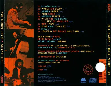 Bill Evans - Half Moon Bay (1973) {Milestone MCD-9282-2 rel 1998}