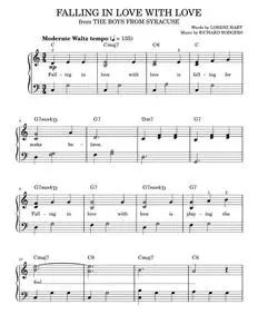 Falling In Love With Love - Rodgers & Hart (Easy Piano)