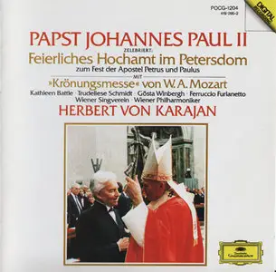 Karajan & Wiener Philharmoniker - Papst Johannes Paul II: Feierliches Hochamt (1986) {japanese release 1990}