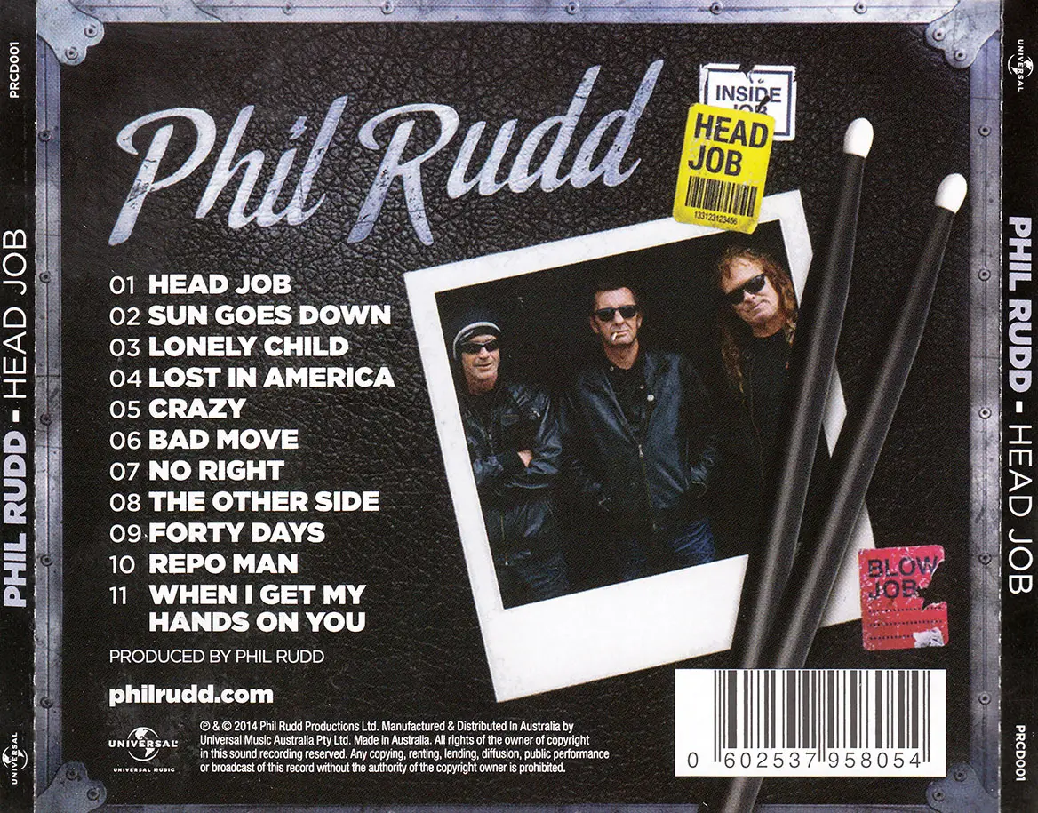 Phil Rudd - Head Job (2014) Re-Up.