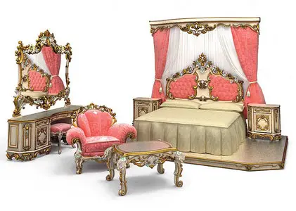 Baroque furniture 3d models