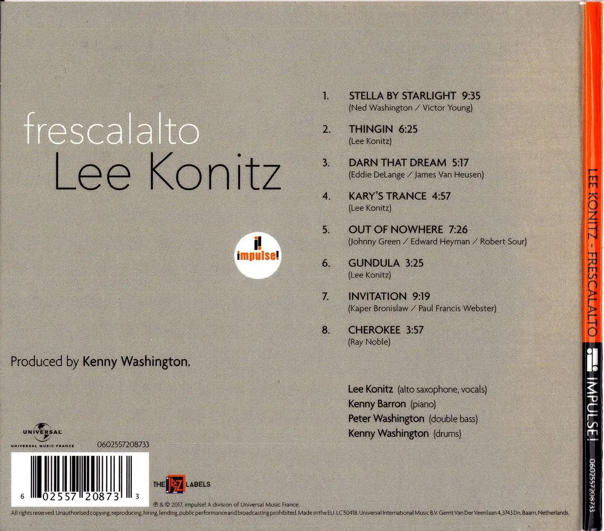 Lee Konitz - Frescalalto (2017)