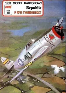 Model Kartonowy №10 - Republic P47 D Thunderbolt