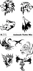 Vectors - Animals Tatto Mix
