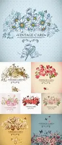 Stock: Vintage Floral Card