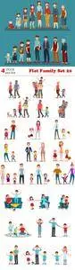 Vectors - Flat Family Set 20