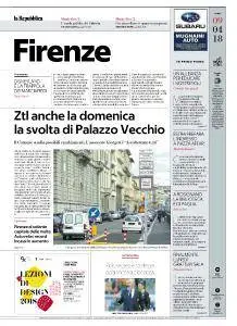 la Repubblica Firenze - 9 Aprile 2018