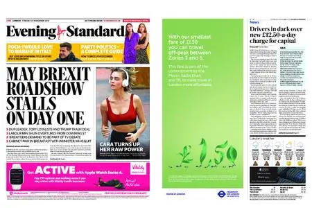 London Evening Standard – November 27, 2018
