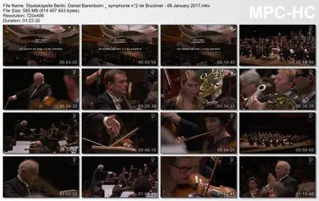 Staatskapelle Berlin, Daniel Barenboim _ symphonie n°2 de Bruckner - 6 janvier 2017 (2017)
