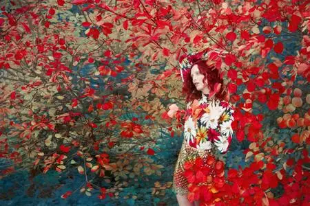 Karen Elson by Erik Madigan Heck for Harper’s Bazaar UK February 2022