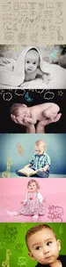 Baby Illustration Overlays