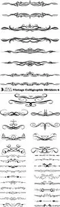 Vectors - Vintage Calligraphic Dividers 6