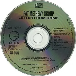 Pat Metheny Group - Letter From Home (1989) {Geffen}
