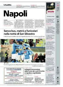la Repubblica Napoli - 30 Dicembre 2017