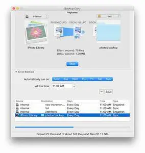 Mac Backup Guru 6.5 Mac OS X