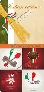 Italian restaurant menu vector