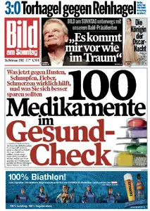 Bild am Sonntag vom 26. Februar 2012