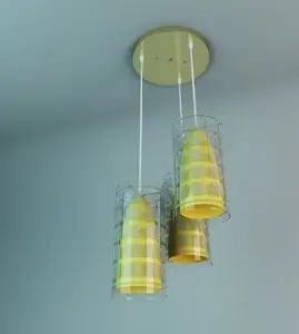 3D model of modern chandelier