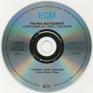 Paul Bley / John Surman / Bill Frisell / Paul Motian - The Paul Bley Quartet (1987) {ECM 1365}