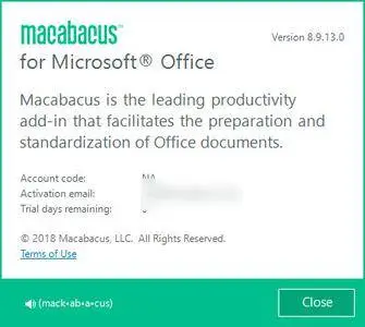 Macabacus for Microsoft Office 8.9.13.0