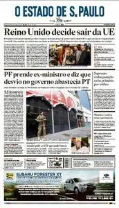 O Estado de São Paulo - 24 de junho 2016 - Sexta