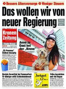Kronen Zeitung Tirol - 01. September 2017