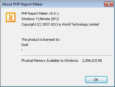 PHP Report Maker 6.0.1
